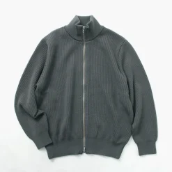 YONETOMI NEW BASIC / Extra Fine Wool Ribbed Knit Blouson