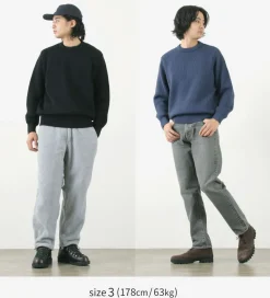 YONETOMI NEW BASIC / Extra Fine Wool Ribbed Knit Pullover