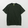 YONETOMI NEW BASIC / Garment Dye Striped T-Shirt