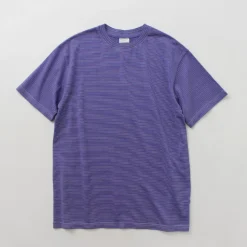 YONETOMI NEW BASIC / Garment Dye Striped T-Shirt