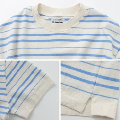 YONETOMI NEW BASIC / Light Wave Cotton Knitted Pullover T-shirt