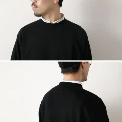 YONETOMI NEW BASIC / Rigid Cashmere Knit Pullover Garment Dyed